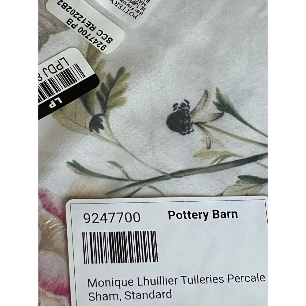 Pottery Barn Tuileries Percale Standard Sham